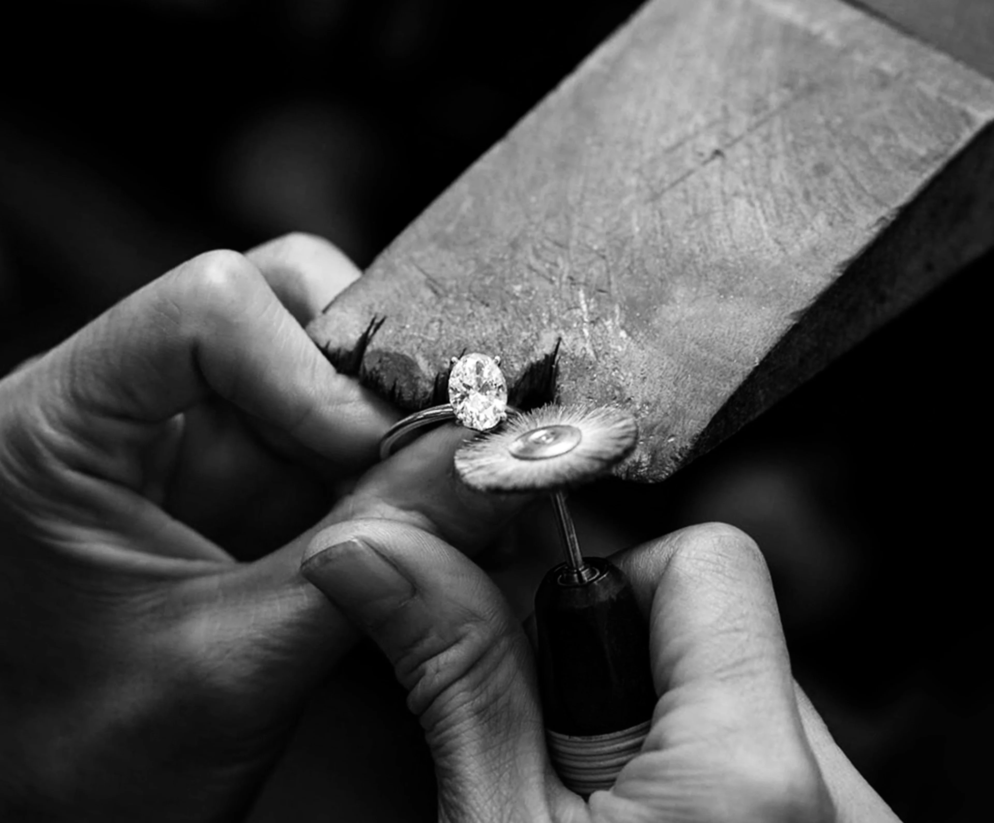 Artisan crafting fine jewelry