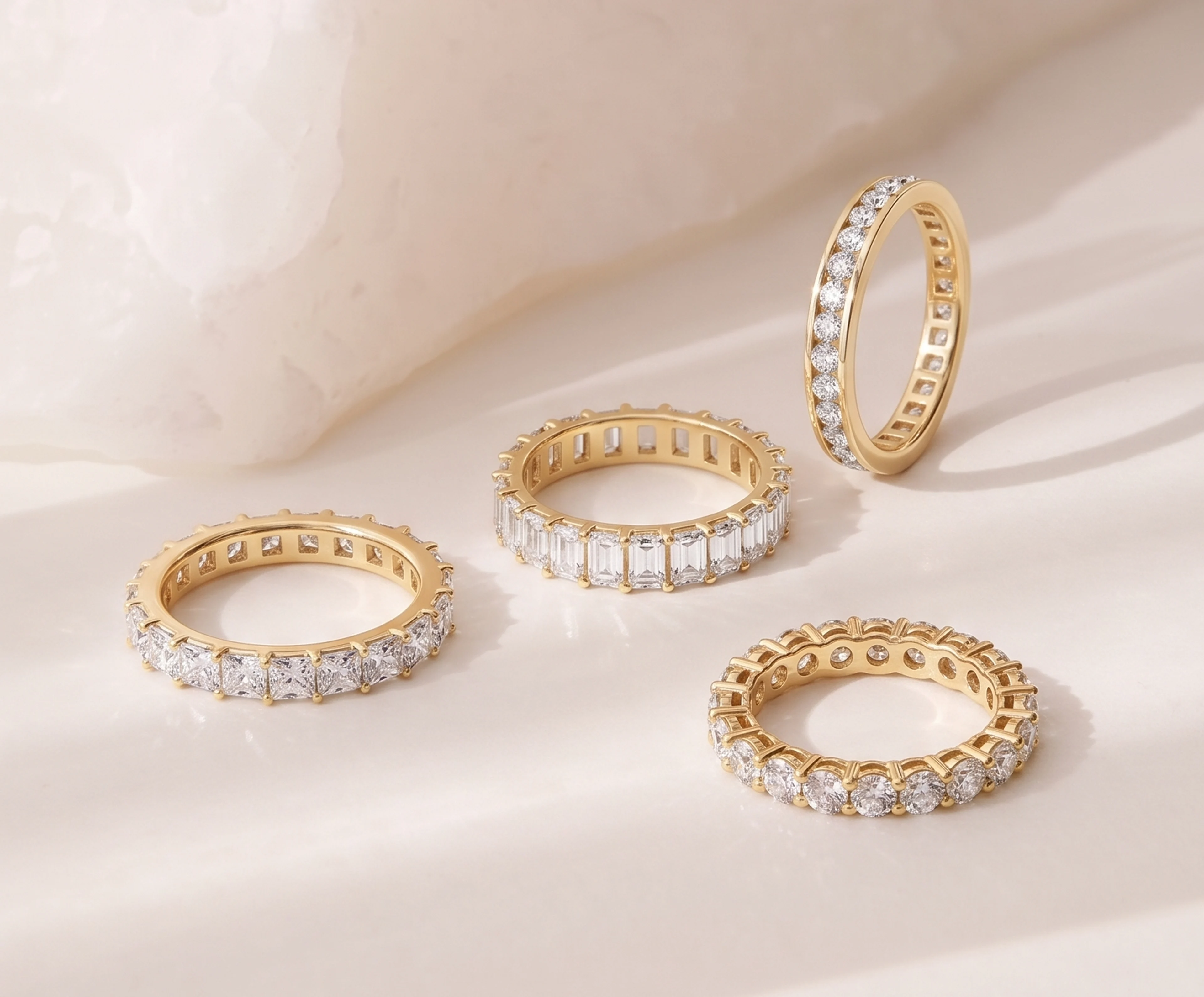 Bhimani & Co. gold and diamond rings