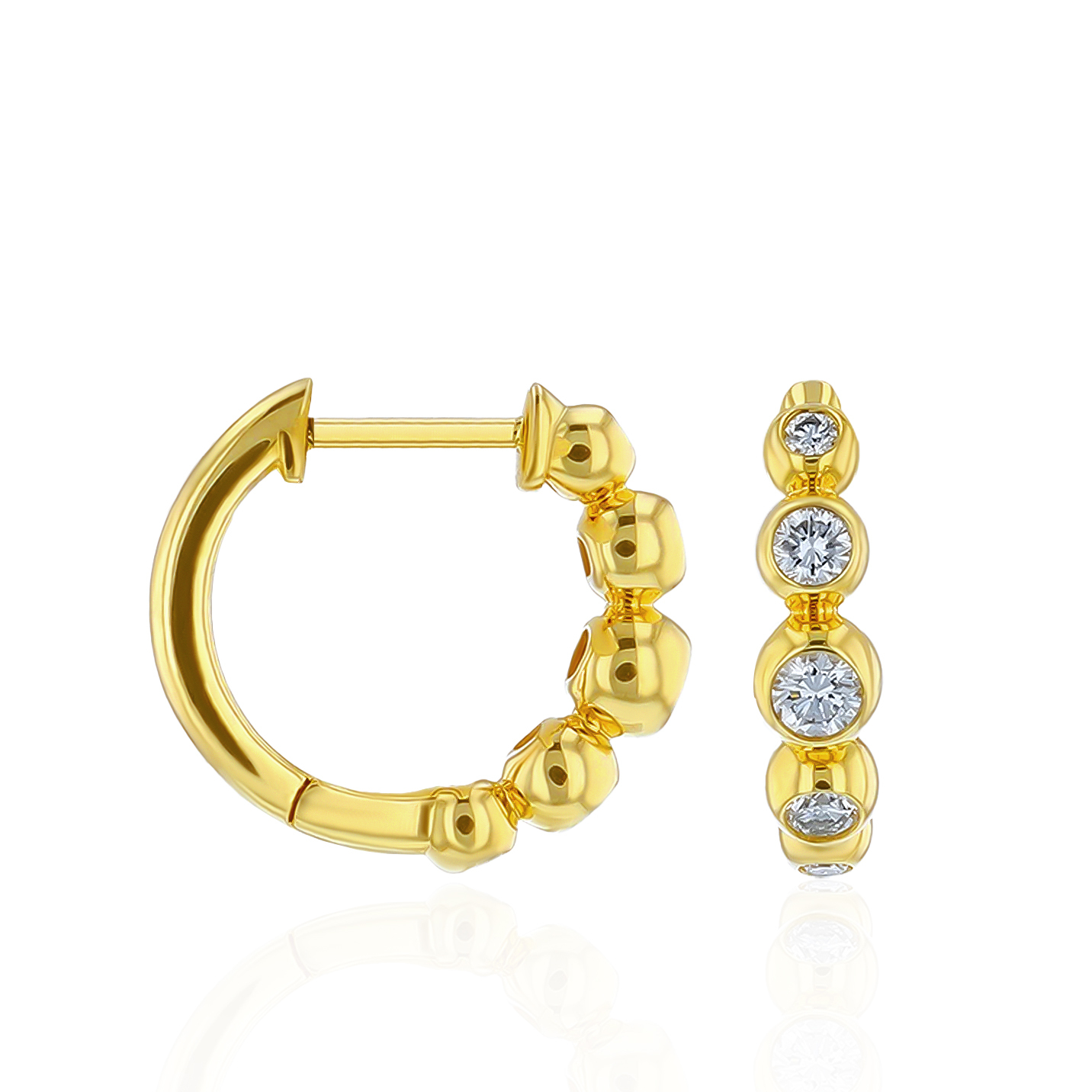 Lab-Grown Diamond hoop earrings