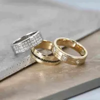 Ladies wedding band collection
