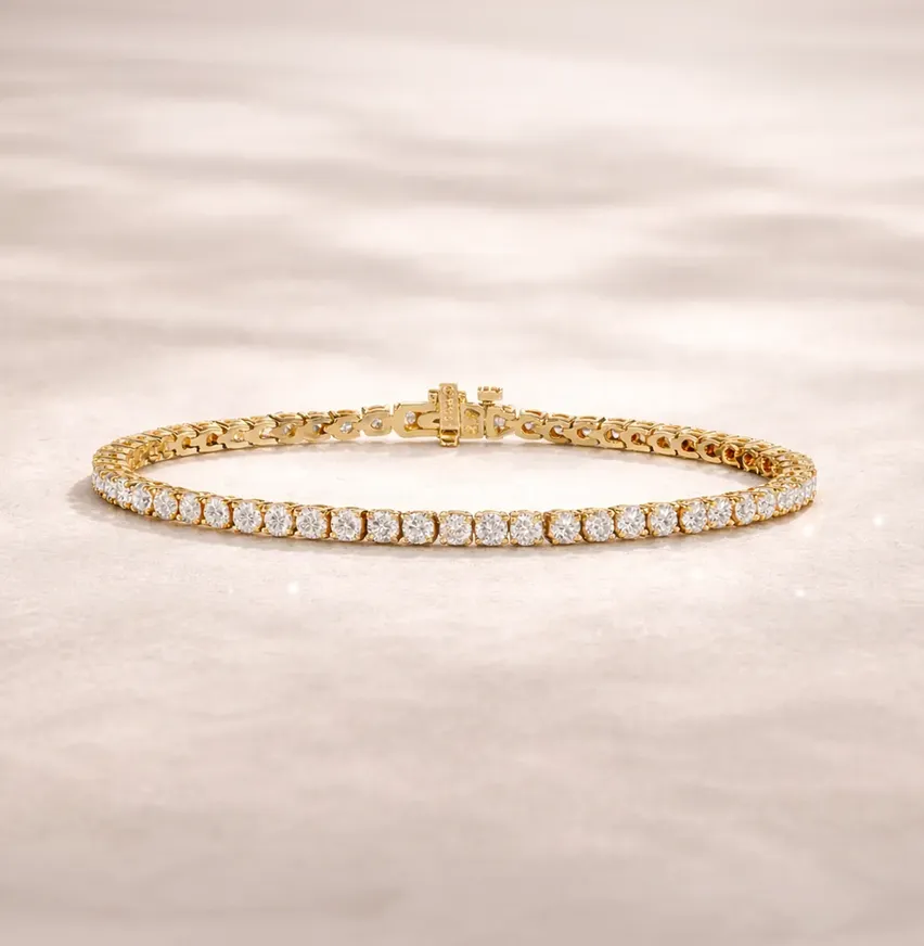 Yellow gold bracelets