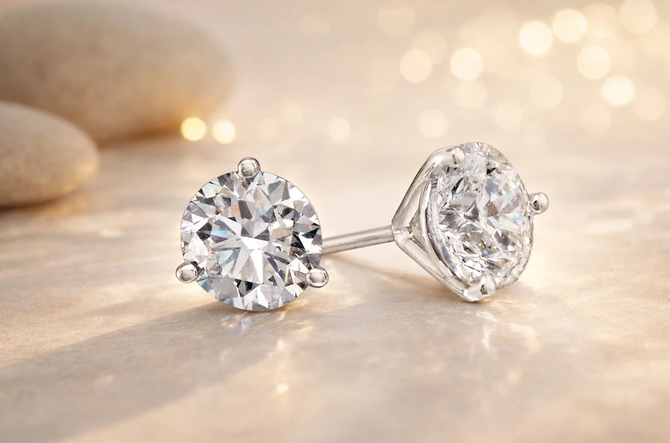 3 prong studs