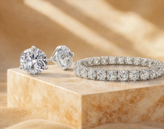 Finished diamond jewelry