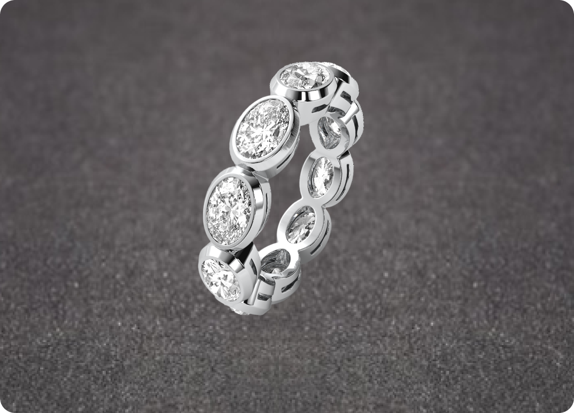 Bezel Eternity Band 